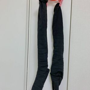 【USED】黒ニーハイソックス スクールソックス レディース靴下 ☆ 中古品 古着 ECO ☆ 断捨離 整理品 Hc済…