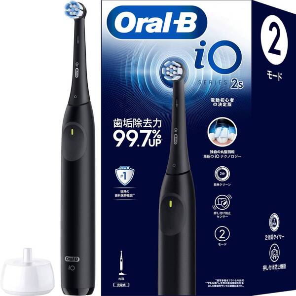 981 ブラウン 電動歯ブラシ オーラルB iO2S (電動初心者の決定版) iOS21D90BK ブラック
