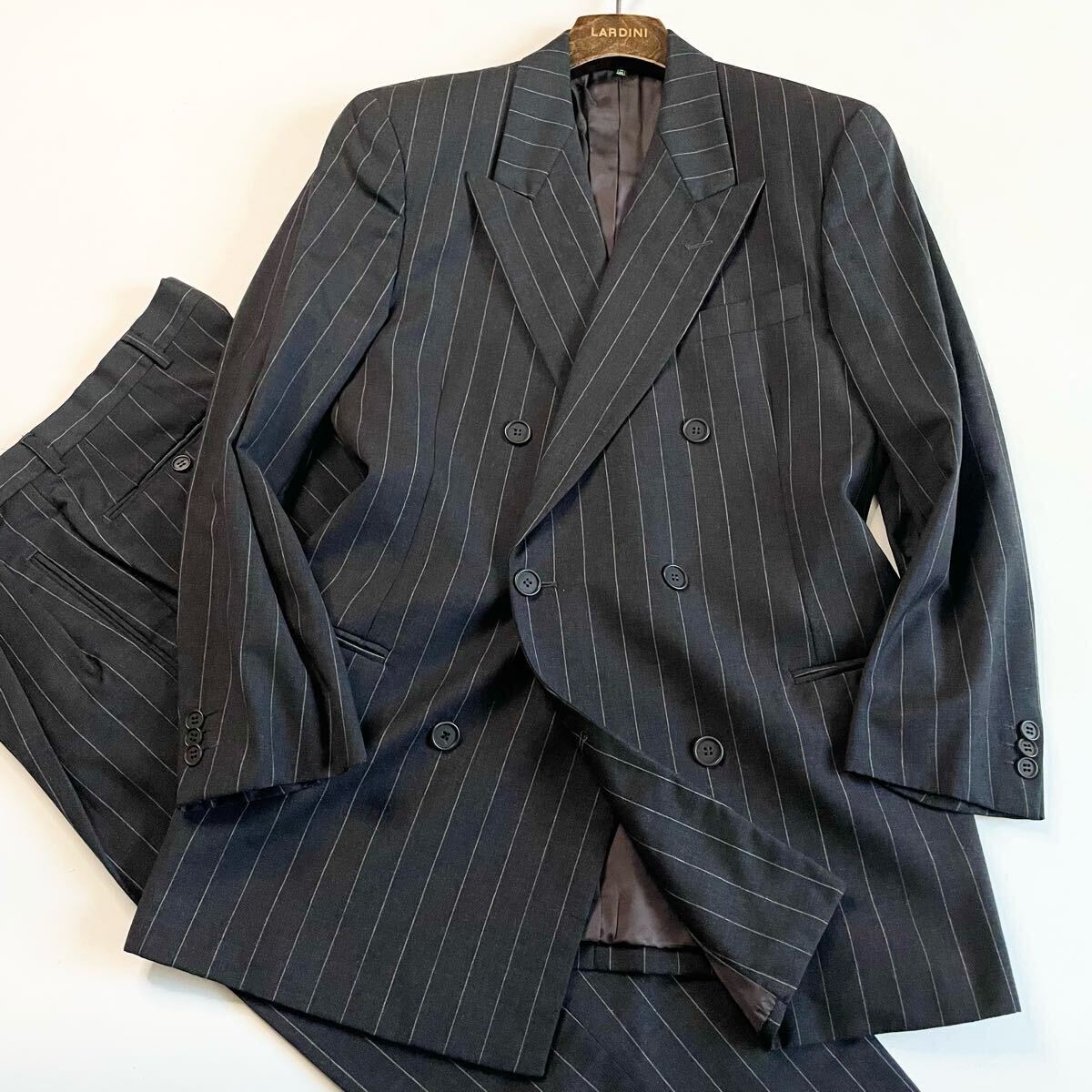 【vintage】イタリア製ヴィンテージダブルブレストセットアップ Yahoo!オークション -「ダブルブレストスーツ」の落札相場・落札価格