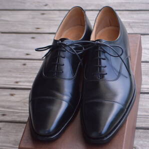 美品 CROCKETT&JONES HALLAM 8E ブラック ストレートチップ