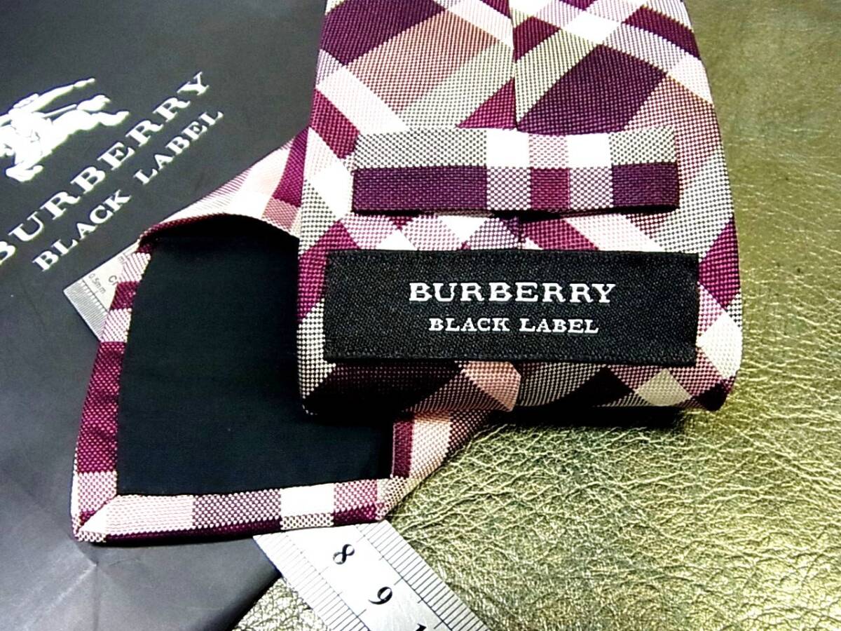 未使用タグ付き BURBERRY ナロータイ ブラック×パープル チェック 2025年最新】Yahoo!オークション -「バーバリー ネクタイ ナロー
