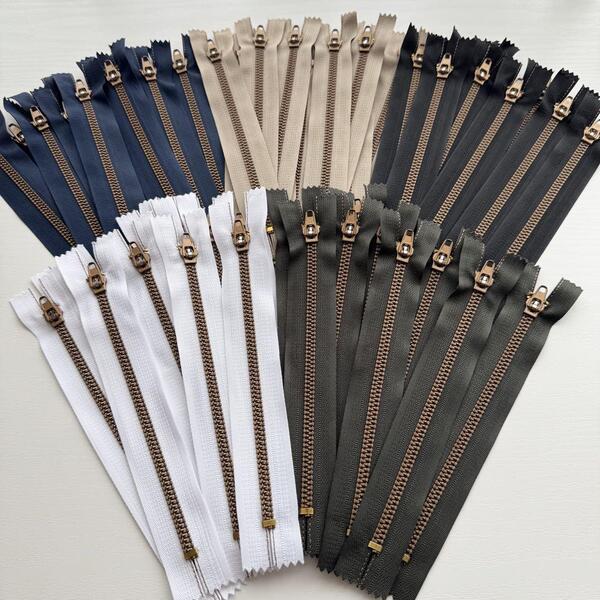 【50本セット③】ファスナー18cm/5色(各10本ずつ)
