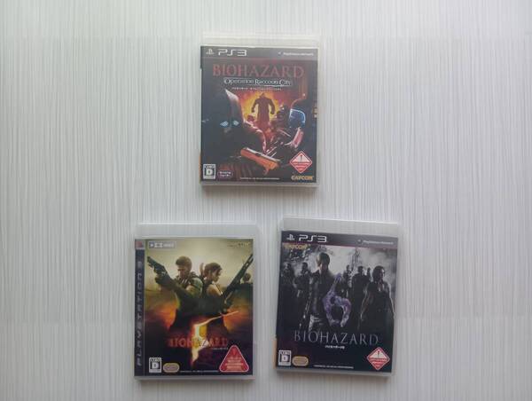 ps3 3本セット バイオハザード5 バイオハザード6 オペレーション・ラクーンシティー