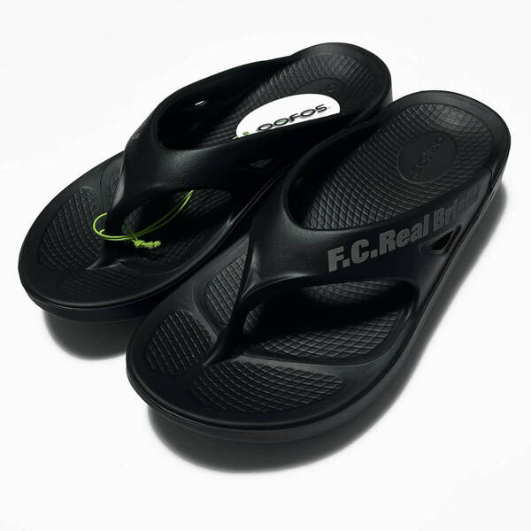 新品27cm☆F.C.Real BristolウーフォスOOFOS OoriginalサンダルFCRBリカバリーサンダルF.C.R.BウーオリジナルSOPH.ブリストルOofoam靴BLACK