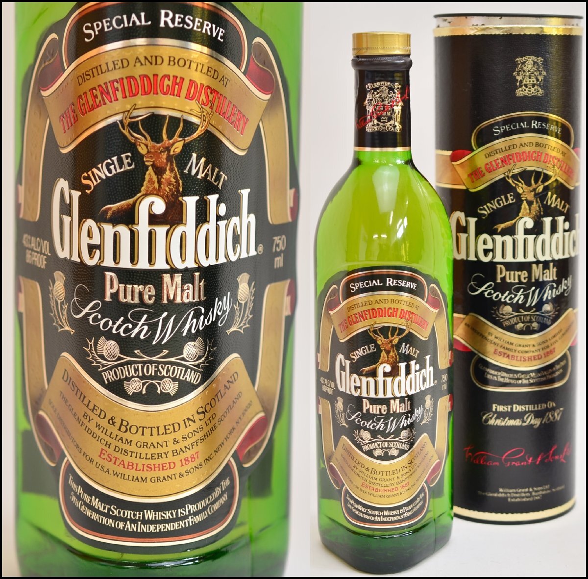 Glenfiddich ウィスキー特級　750ml 未開封 Yahoo!オークション -「グレンフィディック 特級」(ウイスキー