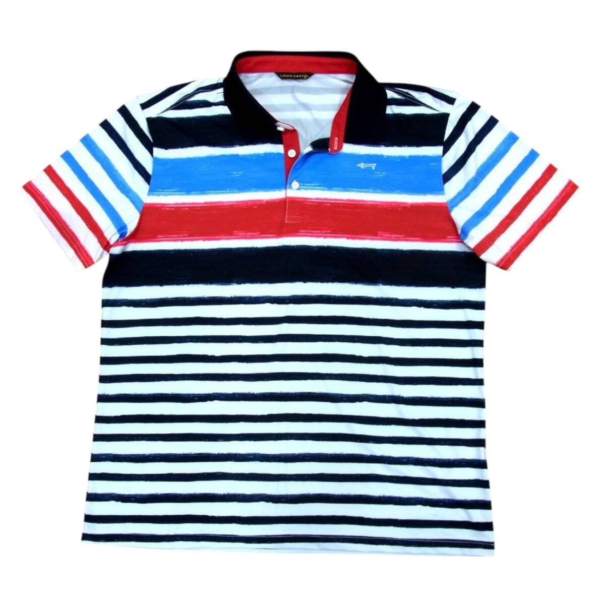 ✈ LOUIS CASTEL　ルイカステル　半袖 ポロシャツ　速乾　ゴルフ　XL LOUIS CASTEL ルイカステル 半袖 ゴルフ ウェア 人気 デザイン