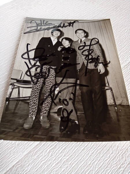 ★ザ・フォーク・クルセダーズ★THE FOLK CRUSADERS IN CONCERT★はれんちりさいたる★サイン入り写真付★中古LP★赤盤★Autographed Photo