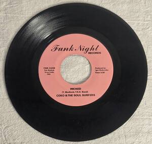 ★限定プレス!激レア!★ Coko & The Soul Surfers - Lady Lucy / Wicked - Funk Night Records 7インチレコードファンク・ソウル名作!