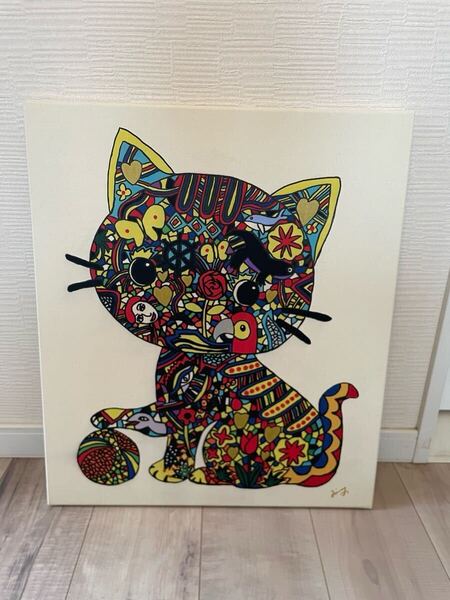 【F10号】ジミー大西 サインあり 模写 絵画 手描き油彩 肉筆画