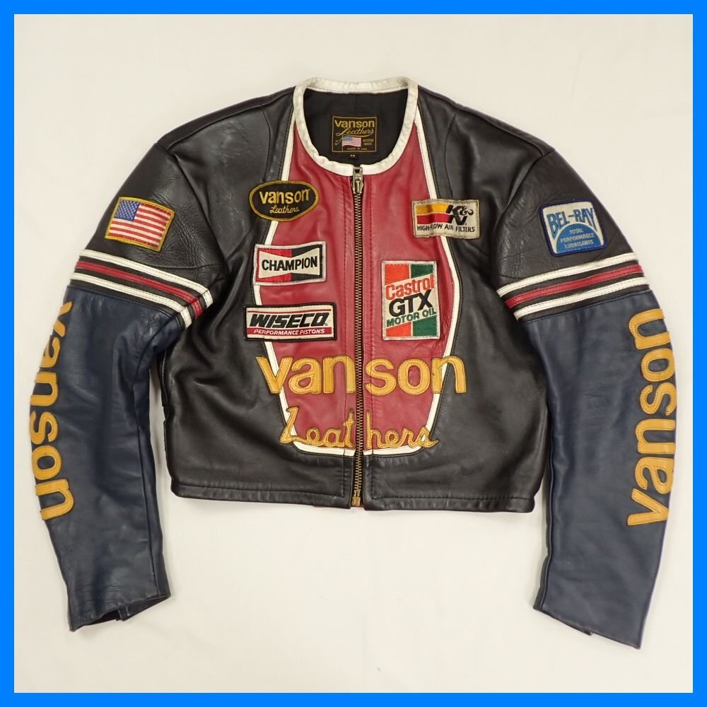 ファンファーレ【Vanson】42 ワンスター バンソンシングルライダース Yahoo!オークション -「(vanson バンソン) (star スター