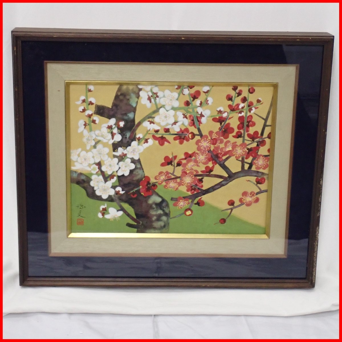 「醍醐の桜」 佐藤隆良 絵画 日本画 風景画 額装 共シール 箱袋有り Yahoo!オークション -「額装 日本画」(ホビー、カルチャー) の