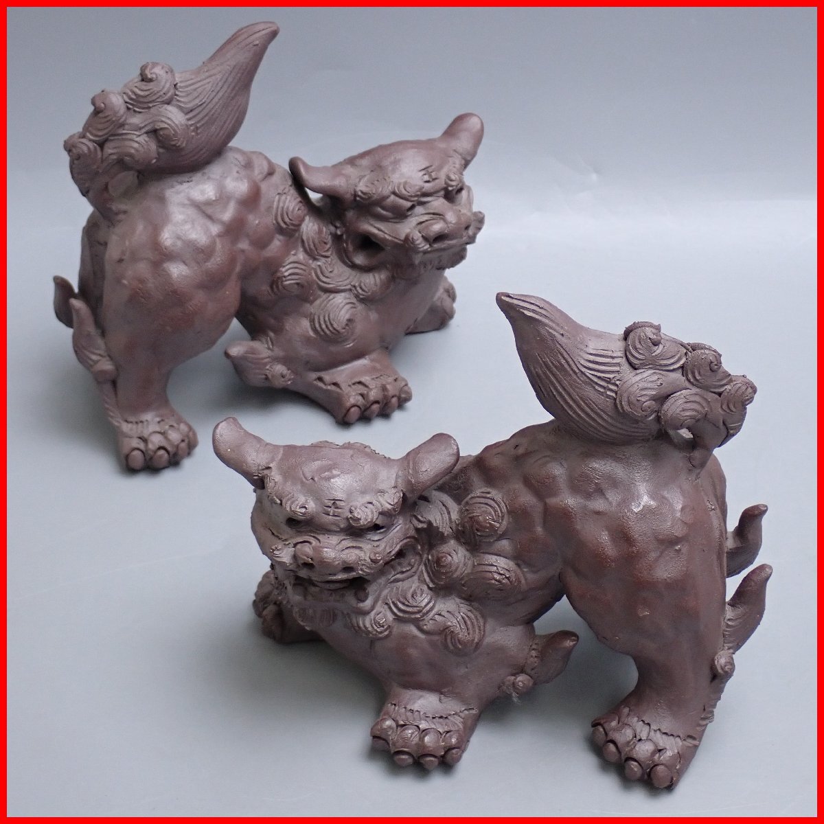 ⭐絶品 レア物 遺品少数 琉球陶芸の重鎮 小橋川永昌造 シーサー 置物 骨董品 Yahoo!オークション -「壺屋焼 シーサー」の落札相場・落札価格