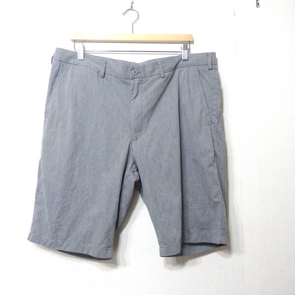 【送料無料】ユニクロチノパンツ/ハーフパンツ グレー M1 メンズXLサイズ ウエスト92-100cm 185961