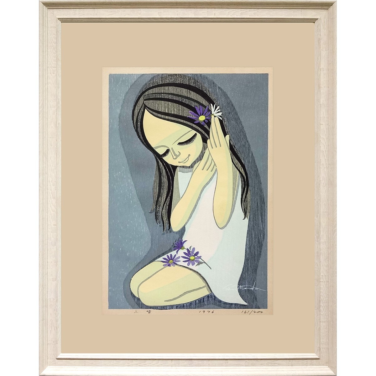 池田修三 版画 「アドニス」 1987年 76/300 サイン入り 2025年最新】池田修三の美しい木版画作品を探すならここ - Yahoo