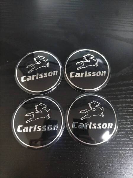 送料無料 Carlsson カールソン ホイール センターキャップ 56mm 4P■メルセデスベンツ AMG BMW アウディ トヨタ 日産 ホンダ 三菱 スズキ