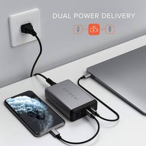 高速充電 トラベルチャージャー USB-C×2