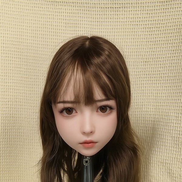 ドールヘッド 等身大リアルドール用 TPE製 カスタムドールヘッド M16接続 ウィッグ付き I