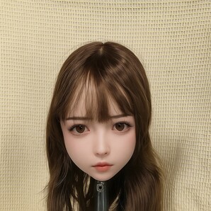 ドールヘッド 等身大リアルドール用 TPE製 カスタムドールヘッド M16接続 ウィッグ付き I