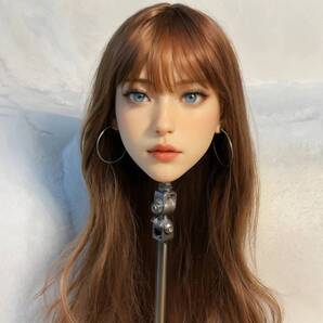 ドールヘッド 等身大リアルドール用 TPE製 カスタムドールヘッド M16接続 ウィッグ付き G