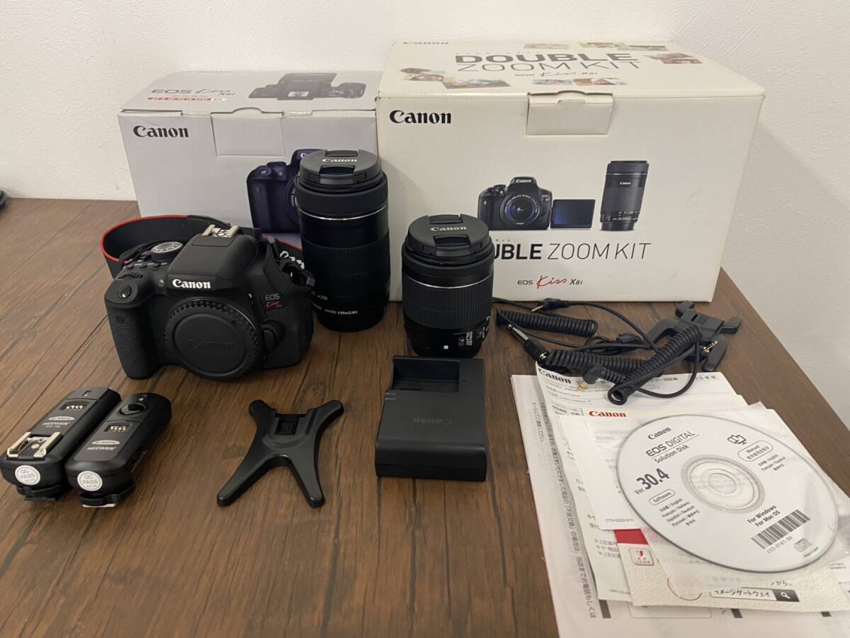 【美品✨】Canon EOS kiss x8i ダブルズームキット 箱あり Amazon | Canon デジタル一眼レフカメラ EOS Kiss X8i ダブル