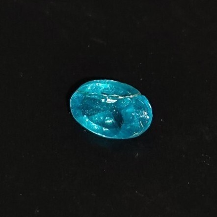 新品★送料無料 ネオンブルー アパタイト ルース アクセサリー 1個 4.5*3mm パーツ ハンドメイド 宝石 素材 天然石 鉱石 S4.5*3-1