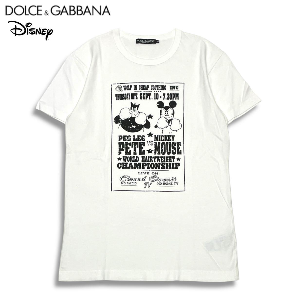 Dolce & Gabbana ディズニープリント Tシャツ Yahoo!オークション -「ミッキー tシャツ」(ドルチェ