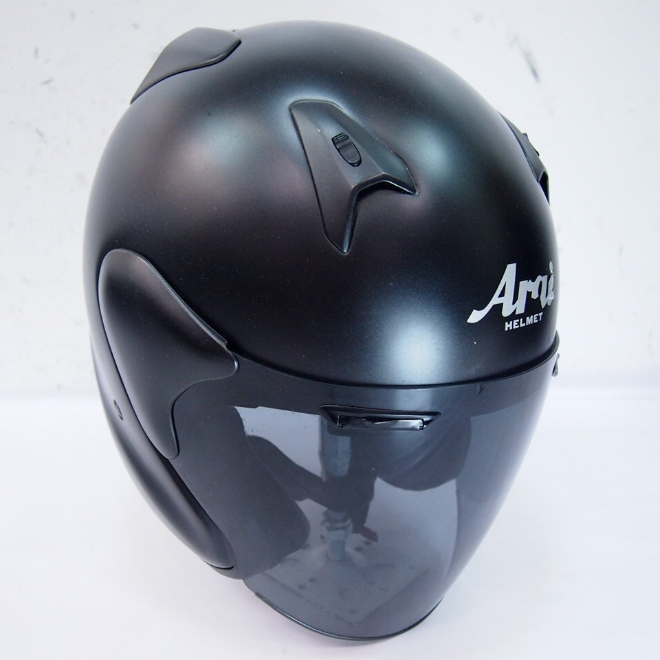 Arai ジェットヘルメット マットブラック ミラーシールド Yahoo!オークション -「arai マットブラック」(ジェット