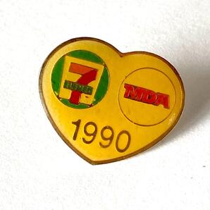 セブンイレブン × MDA ハート ピンバッジ ラペルピン 90’s ビンテージ コレクション vintage 企業ノベルティ