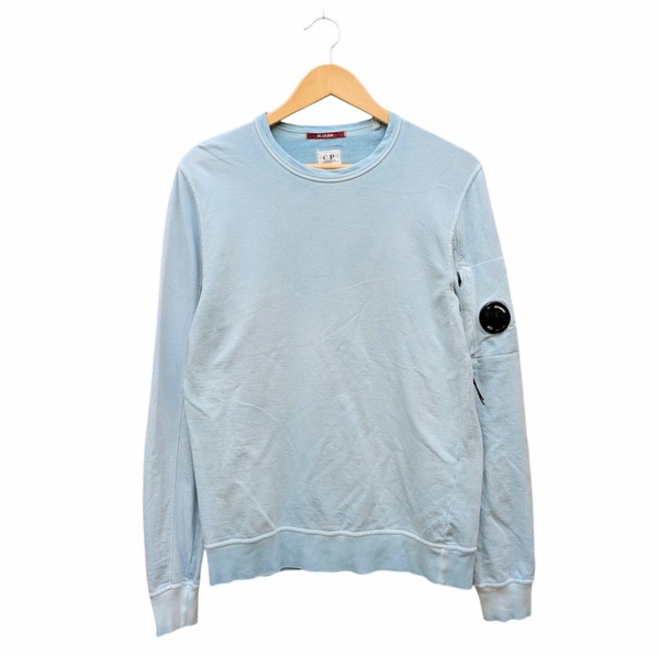 C.P. COMPANY シーピーカンパニー 04CMSS055A 長袖Tシャツ カットソー ブルー コットン サイドレンズ サイズS RE-COLOUR