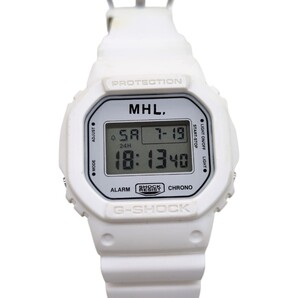 CASIO × MHL マーガレットハウエル カシオ 腕時計 G-SHOCK DW-5600VT ホワイト デジアナ ラバー