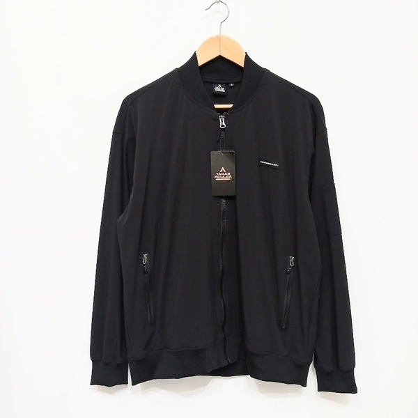サイズXL 未使用品 TARAS BOULBA タラスブルバ ジップアップジャケット TBM-S24-014-003 ナイロン BLACK