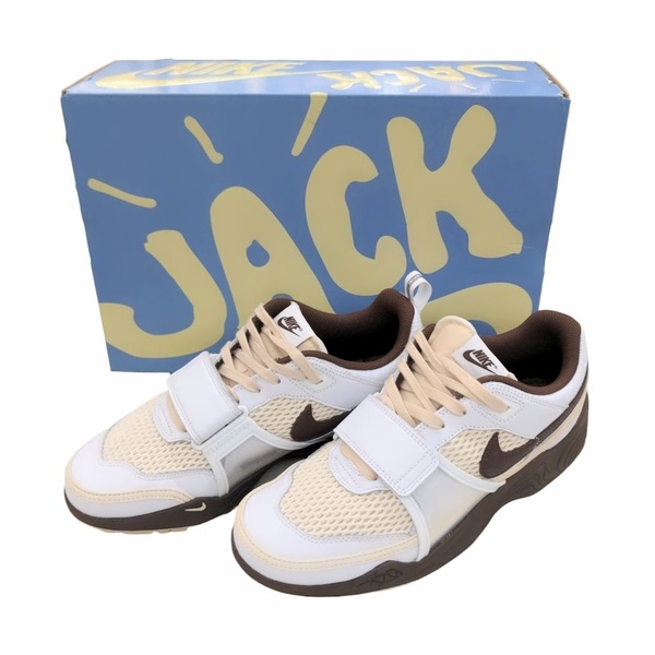 Travis Scott × Nike Zoom Field トラヴィススコット ナイキ ズームフィールド Jaxx White and Light Chocolate HQ3073-100 US10 28cm