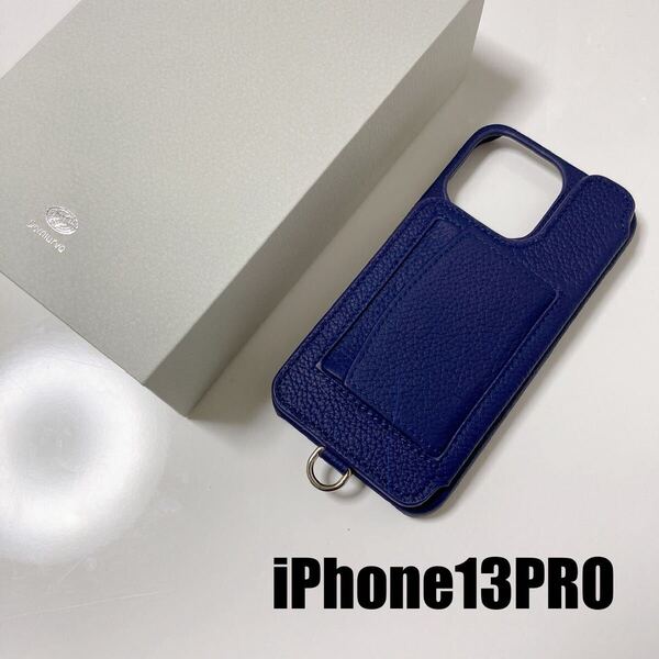 【iPhone13PRO】新品DEMIUデミュウdemiurvoデミウルーボiPhoneケースPOCHEポシェディープブルー携帯ケーススマホケースiPhoneケース