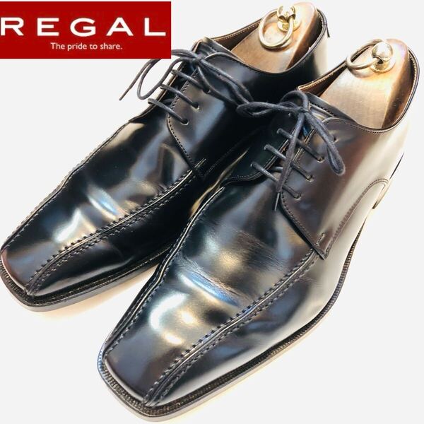 ★超美品!使用数回のみ★定価27800円!リーガル REGAL スワールトゥ ビジネスシューズ 27EE