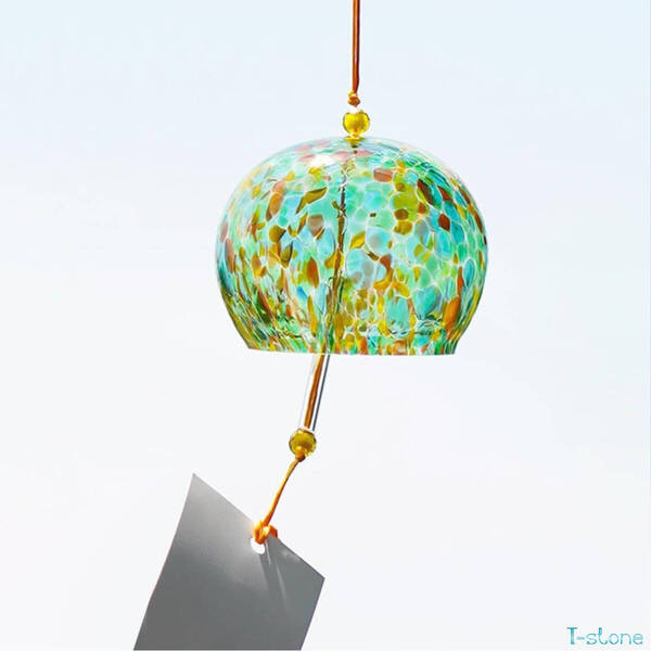 風鈴 ガラス風鈴 海中の煌めき ハンドメイド 手作り 和雑貨 伝統工芸 お洒落 インテリア 夏 カラフル 華やか 癒やし 納涼 雰囲気作り