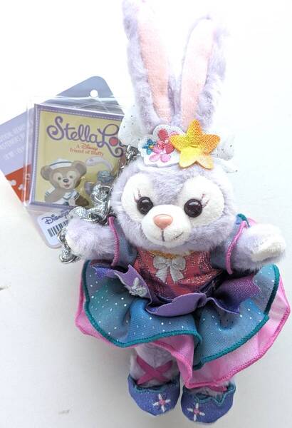 ■送料無料!値札付き!香港ディズニーランド HKD 20周年 ステラルー stellalou ぬいぐるみキーホルダー ぬいぐるみキーチェーン■