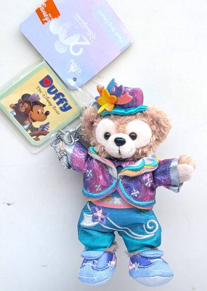 ■送料無料!値札付き!香港ディズニーランド HKD 20周年 ダッフィー DUFFY ぬいぐるみキーホルダー ぬいぐるみキーチェーン■