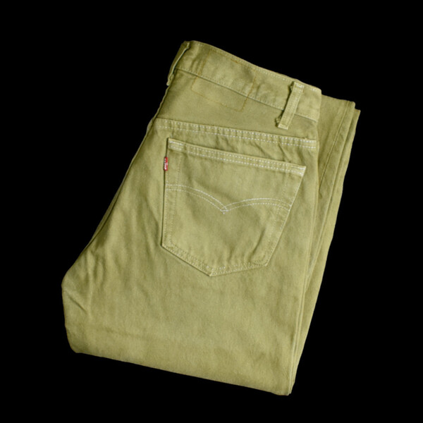 80s Levi's 501 カラーデニム パンツ 後染 緑系 31 USA製 リーバイス 501-0651 ヴィンテージ