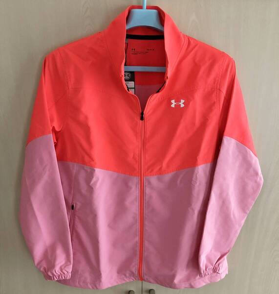 ★★★新品!UNDER ARMOUR (アンダーアーマー)レディース ウィンドブレーカー (L:USAサイズ) ピンク系★★★