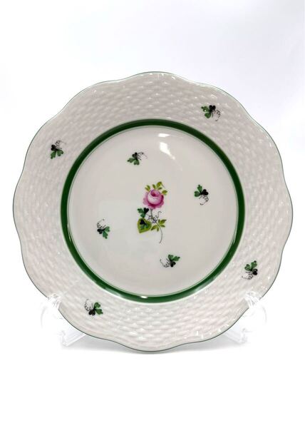 未使用保管品 HEREND ヘレンド ウィーンの薔薇 19cm プレート