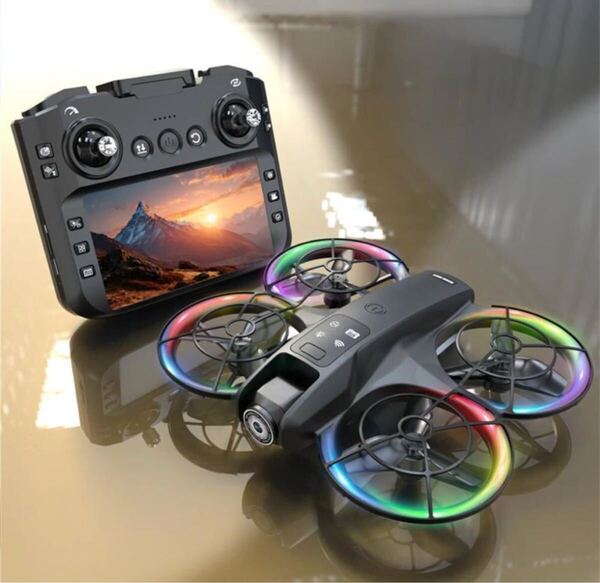 バッテリー2本 ブラシレスモーター 4.5インチ大画面送信機 FPVラジコン スマホ無し操作 ドローン 電動レンズカメラ K200max 丈夫なデザイン