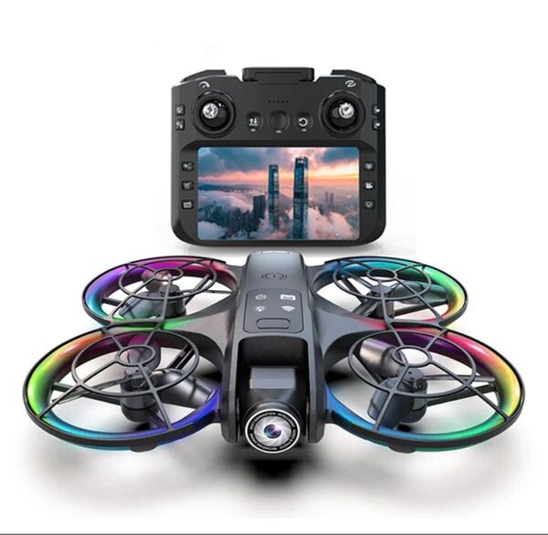 ★バッテリー2本 ブラシレスモーター 4.5インチ大画面送信機 保護ガード FPV ラジコン ドローン デュアルカメラ オプティカル測位 K200max