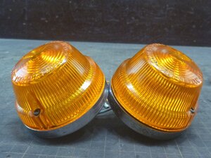 フロント段付きウインカー スーパーカブ デラックス C50 6V クジラエンジン カモメハンドル 同梱可 2056R1