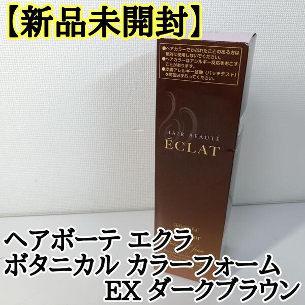 未開封 ヘアボーテ エクラ ボタニカル エアカラーフォームEX ダークブラウン