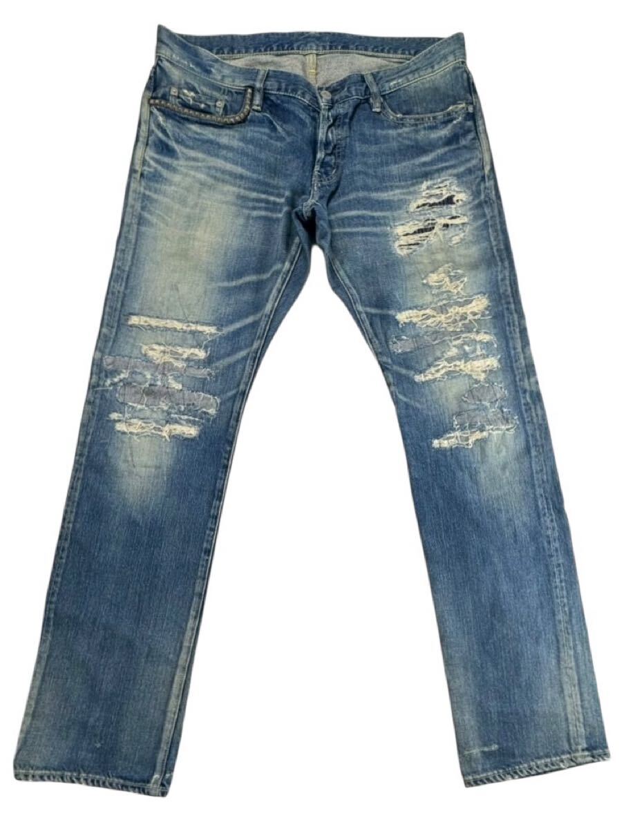 HYSTERIC GLAMOUR 34インチ デニムパンツ HYSTERIC GLAMOUR ジーンズ デニム デニムパンツ ワイドデニム