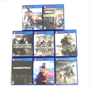 ジャンク品◆PS4 プレイステーション4 プレステ4 フォーオナー レインボーシックス バトルフィールド等 ゲームソフト◆8本まとめセット