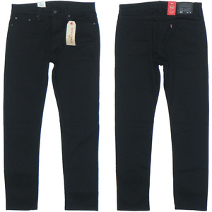 リーバイス510 W33 スキニージーンズ ストレッチデニムパンツ 黒/ブラック 05510-0785