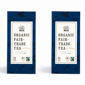 有機フェアトレード アールグレイ紅茶(ティーバッグ)100g ((2gX25TB)X2個)★良質な茶葉をカットし有機ベルガモット精油を贅沢に噴霧