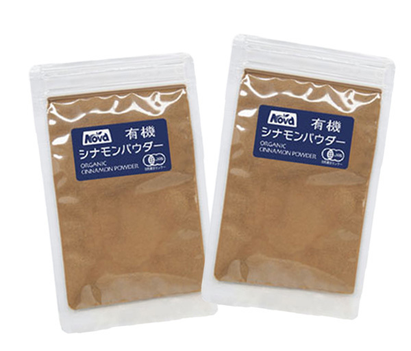 有機シナモンパウダー 40g(20gX2袋)★無農薬オーガニック★スリランカで生産される品種のなかでも、最高の香りをもつセイロンシナモン