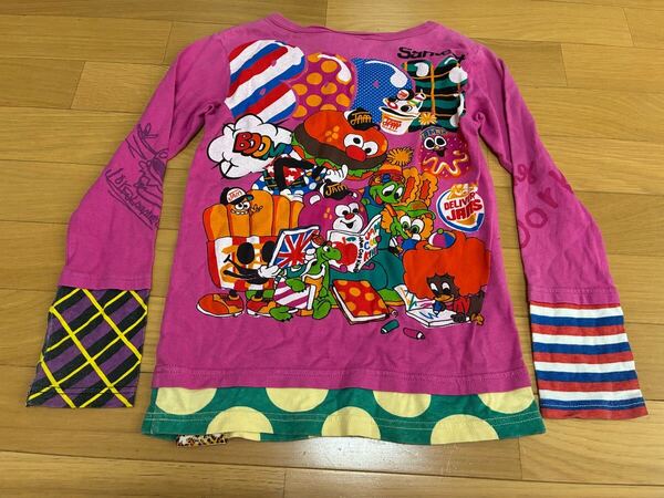 ジャム 長袖Tシャツ 130センチ トップス キッズ 男の子男子 重ね着風 子供服 JAM ロンT